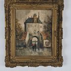 19th-century Oil Painting – City Gate Of Harderwijk, The Netherlands thumbnail 3