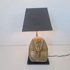 Hollywood Regency Tafel Lamp Farao Deknudt Jansen Stijl. thumbnail 1