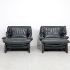 Cassina Portovenere Set Fauteuils Met Hocker thumbnail 5