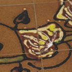 Vintage Keramische Salontafel Tegeltafel Adri Belarti Seventies Design 109Cm thumbnail 6