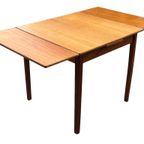 Vintage Eettafel Table Teak Fineer Jaren 60 Uitschuifbaar thumbnail 2