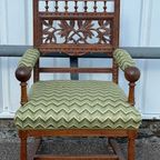 Spindle Back Tapestry Arm Chair thumbnail 9