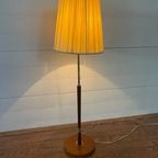 Vintage Tafel/Vloerlamp Houten Standaard thumbnail 2