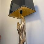 Verguld Bronzen Lamp "Madonna" - Alain Chervet - Frankrijk '70 thumbnail 14