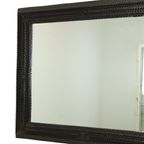 Grote Antieke Tramp Art Spiegel 19de Eeuw Oostenrijk Circa 1870 thumbnail 3