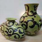 Set Design Aardewerk Vazen Geglazuurd Groen/Zwart thumbnail 5