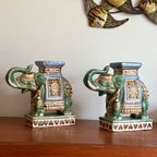 2 Supergave Middelgrote Aardewerk Geluksolifanten thumbnail 11