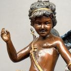 Bronzen Beeld Van Cupido. Massief Brons thumbnail 4