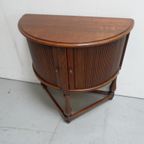 Eiken Halve Maan Tafel Met Rolluik thumbnail 3