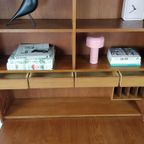 Vintage Deense Klep Kast | Wandkast | Teak Fineer thumbnail 6