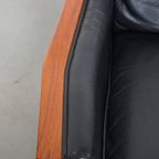 Schuitema Art Deco Design Fauteuil Uit De Decoforma Serie Met Zwart Leer thumbnail 14