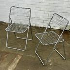 Set Van Twee Chroom Kleurige Klapstoelen Door Niels Gammelgaard Voor Ikea thumbnail 3
