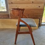 4 Deense Teak Eetkamerstoelen Van Dyrlund thumbnail 4