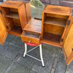 Brocante Badkamerkastje Met Oude Spiegel / Medicijnkastje thumbnail 4