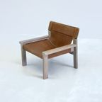 Tuigleren Cognac Kleurige Fauteuil thumbnail 14