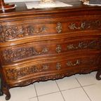 Louis Xv Commode In Massief Eikenhout thumbnail 3