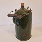 Antieke Groene Petroleum Kan Emaille thumbnail 5