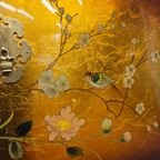 Vintage Chinese Kast Vogels, Bloemen Bladgoud Bohemian Kast / Oosterse Kast / Chinese Cabinet thumbnail 12