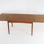 Deens Teak Verlengbare Rechthoekige Eettafel Eetkamertafel Tafel 'Nymark" thumbnail 16