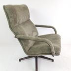 Artifort Draaifauteuil Groene Rib F171 Geoffrey Harcourt thumbnail 4