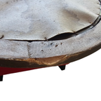 Oval Mirror / Plaster / Wood / 1930s / Facet Cut thumbnail 6