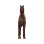 Vintage Houten Marwari Paard Koper Messing Beeld Sculptuur 31Cm thumbnail 7
