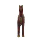 Vintage Houten Marwari Paard Koper Messing Beeld Sculptuur 31Cm thumbnail 3