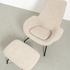 Vintage Asko Lounge Fauteuil Met Hocker 67610 thumbnail 8