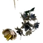 Vintage Luster / Hanglamp / Chandelier Met Bloemen thumbnail 5