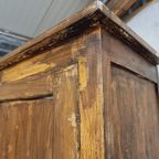 Antieke Kast Dressoir Boeren Wandkast 112X114Cm thumbnail 11