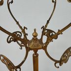 Messing Rococo Staande Kapstok Hollywood Regency Hall Tree 6 thumbnail 5