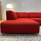 Leolux Faya Lobi Hoekbank + Hocker (rood) – Np: €8.000 thumbnail 3