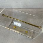 Vintage Plexi En Messing Magazinehouder thumbnail 2
