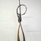 Vintage 50S Messing Kraanvogel Sculptuur Boris Lovet-Lorski / Art Deco Entwined Cranes Sculpture thumbnail 11