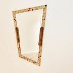 Large Mid-Century Mosaic Mirror With Lights, The Netherlands, 1961 thumbnail 2