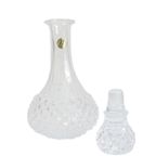 Vintage Diamant Punt Kristal Karaf Cristal d'Arques Frankrijk Jaren '70 | Kerst thumbnail 2