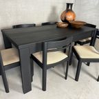 6X Vintage 1970’S Brutalist Eetkamerstoelen thumbnail 17