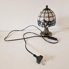 Vintage Glas In Lood Lampje Tiffany Stijl Lamp Schemerlamp thumbnail 10
