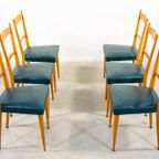 Set Of 6 Italian Modern Dinning Chairs From 1950’S thumbnail 3