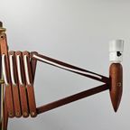 Schaarlamp Of Harmonicalamp Wandlamp Teak Hout Deens Design thumbnail 4