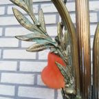 Antieke Bronzen Lamp Met 3 Kelken thumbnail 9