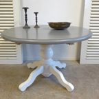 Prachtige Witte Landelijke Ronde Eettafel 100 Cm thumbnail 13