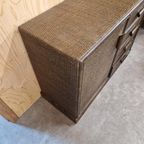 Vintage Dressoir Bamboe Kast Boho Wandkast Dressoirtje thumbnail 8