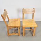 Vintage Eetkamer Set Schragentafel Bank Stoelen Krukken ´60 thumbnail 22