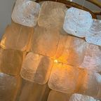 Set Van 2 Capiz Schelpen Hanglamp Lampen Schelp Parelmoer Bamboe Frame Wit Bedrading thumbnail 9
