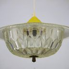 Zeldzame Kunststof Retrolamp Met Geel Tintje - 1970 thumbnail 6