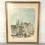 José Van Gucht - Aquarel - Chartres thumbnail 8