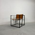 Vintage Pastoe Fm60 Fauteuil Cognac Tuigleer thumbnail 6