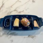 Vintage Hapjes Schaal In Prachtig Diep Blauwe Kleur thumbnail 6