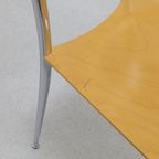 4X Postmodern Dining Chair In Chrome And Plywood By Segis, 1990S thumbnail 10